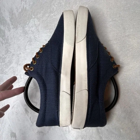 Polo Ralph Lauren Mens 10D Forestmont II Lace Up Sneakers‎ Shoes Navy Blue - Picture 4 of 10